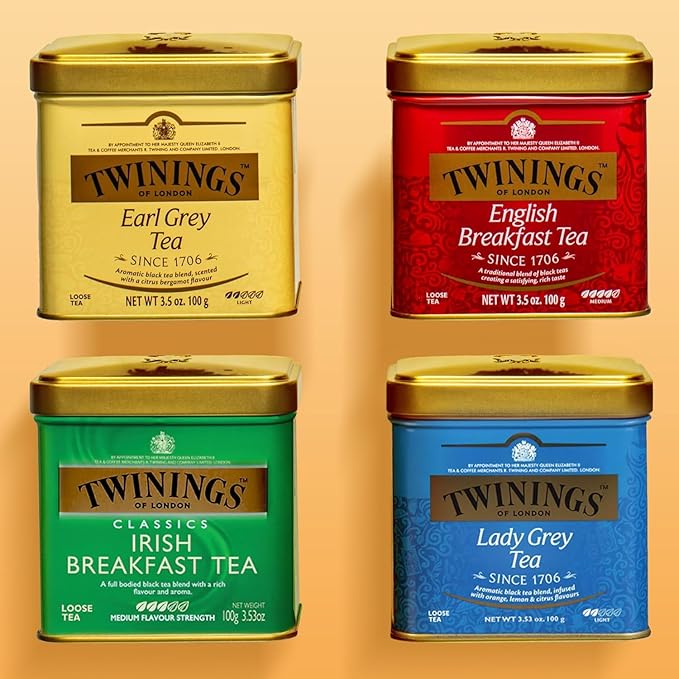 Twinings Irish Breakfast Loose Tea, 3.53 Ounce Tin (Pack of 1), Smooth, Flavourful, Robust Black