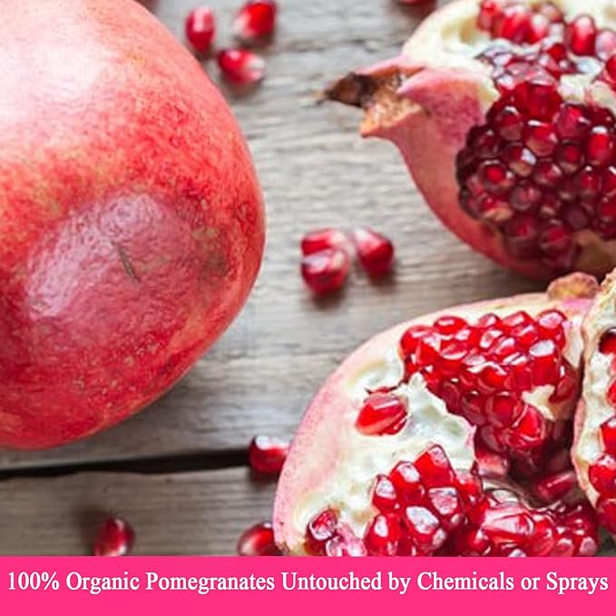 De La Rosa Organic Pomegranate Vinegar, Pure & Unfiltered, Vegan, Gluten Free & Kosher, Great for