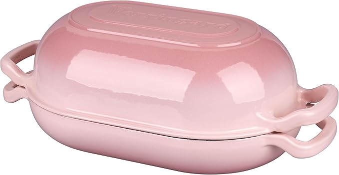 Enameled Cast Iron Sourdough Bread Oven, Dutch Oven, Loaf Cast Iron Bread Pan for Homemade Bread