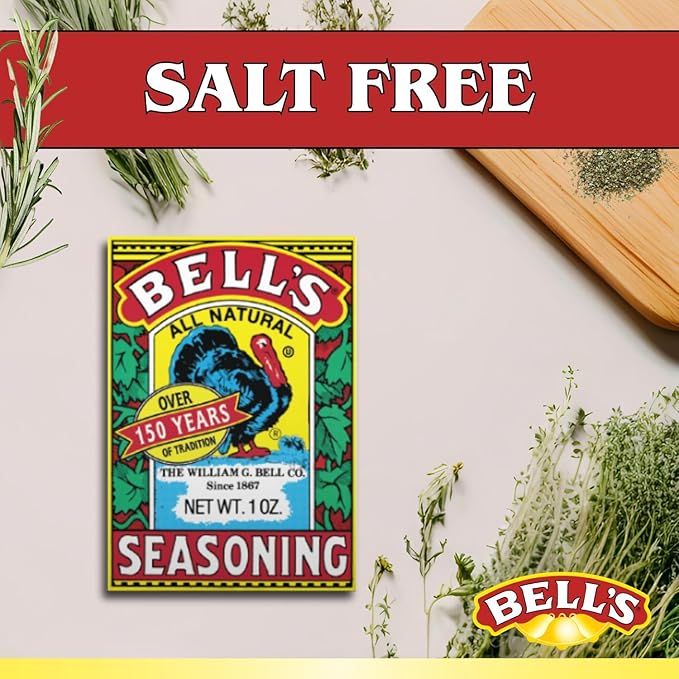 Bell's All Natural Seasoning ??1 oz Box ??Classic Salt-Free Poultry Blend ??Gluten-Free, Kosher