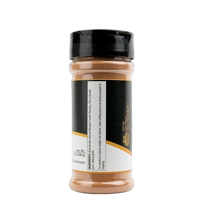 GranAroma Mesquite Smoke Powder, Bold Seasoning for BBQ, Meats, and Grilling (3.4 Ounce)