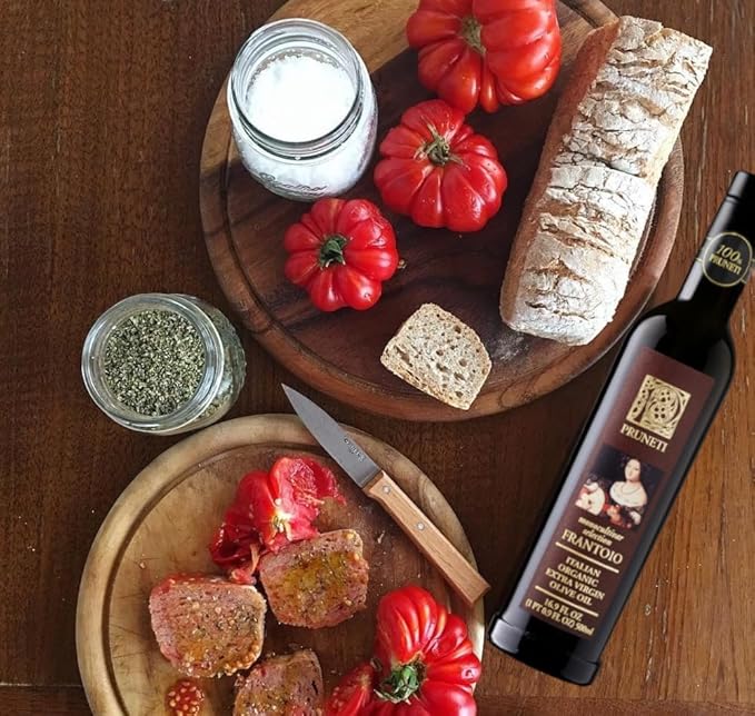 Pruneti - Frantoio Robust, Organic New 2024-2025 Early Harvest Italian Olive Oil Extra Virgin from