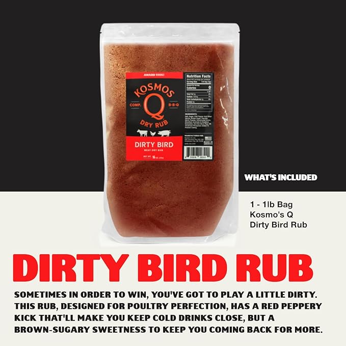 Kosmos Q Complete Turkey Brine Kit - Full Seasoning Kit with Turkey Brine, Dirty Bird Spice Shaker