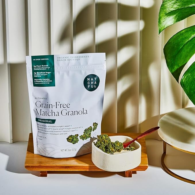 Matchaful - Original Matcha Granola - Activated, Grain Free, Organic Ingredients - Vegan, No