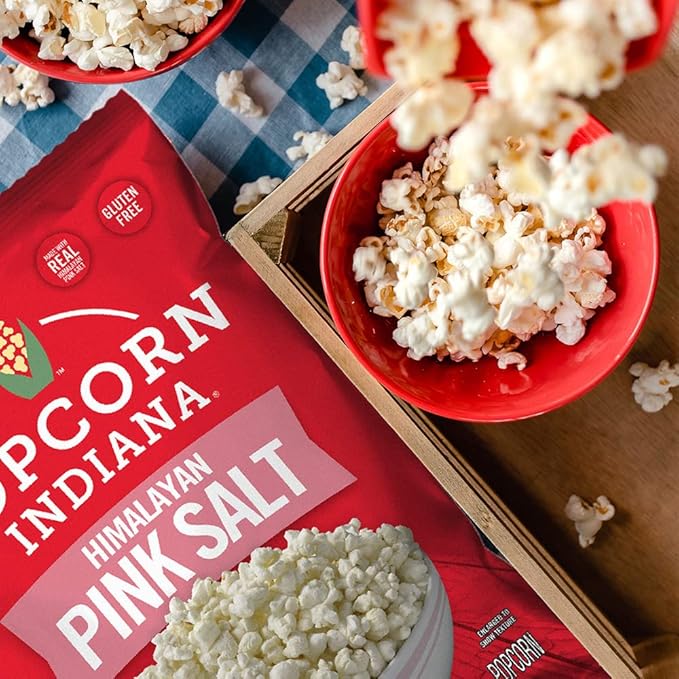 Popcorn Indiana Himalayan Pink Salt Popcorn (6 Count - 2.1 Oz Each)