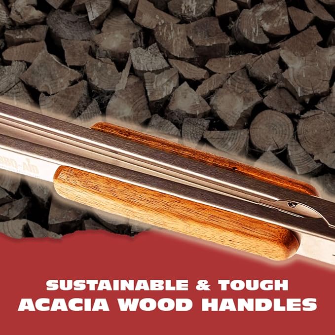 BBQ-AID Pro BBQ Tongs for Grill - 17" Professional Grade Barbecue Tongs for Cooking- Solid & Sturdy