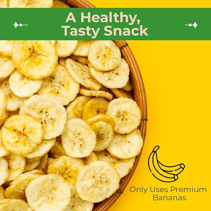 Sincerely Nuts Dried Banana Chips Sweetened - Fresh Sweet Dried Bananas Made w/Ripe Fruit & Coconut
