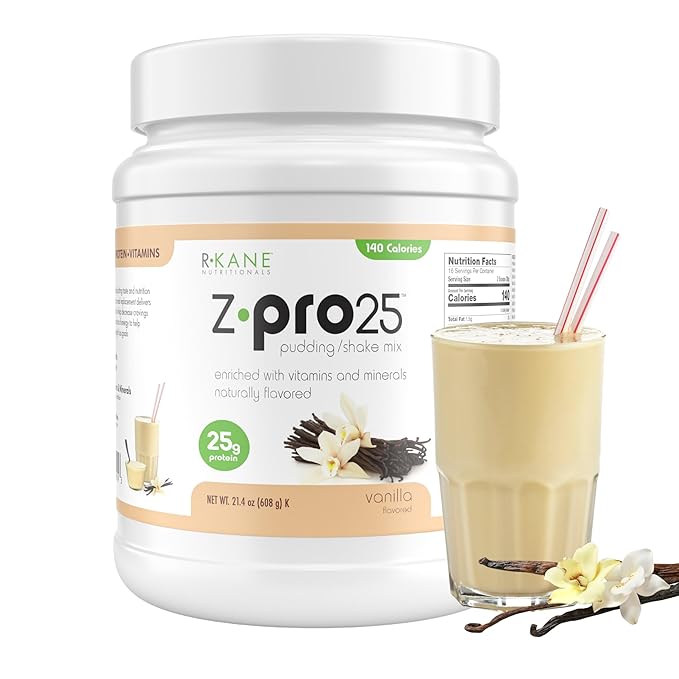 Z-Pro25 Protein Powder, 21.4 oz ??25g Casein & Whey Blend ??Low-Carb, High-Protein Meal Replacement