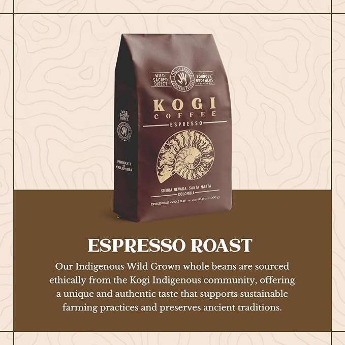 The Younger Brothers Trading Co. Kogi Coffee | Indigenous Wild Grown Whole Bean | Ethically Sourced