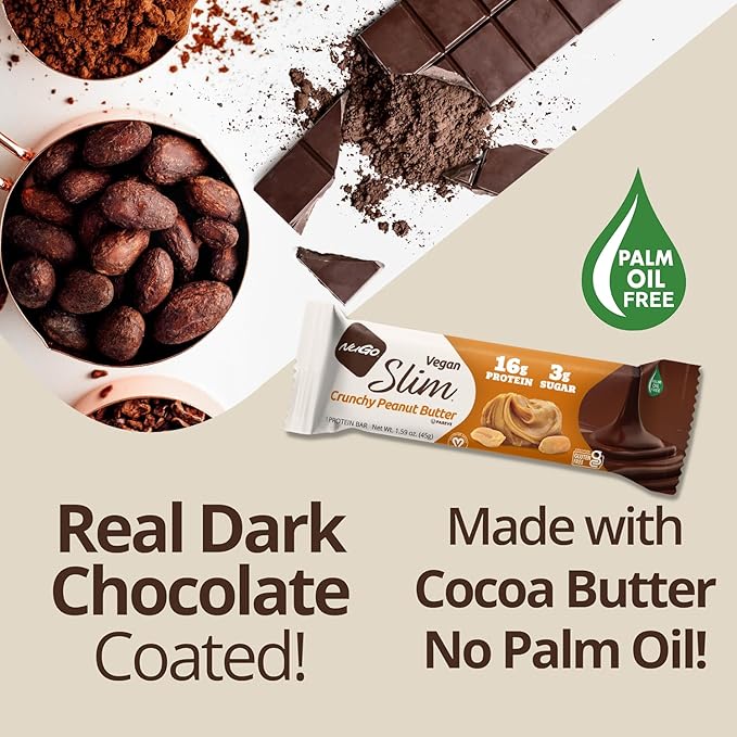 NuGo Slim Dark Chocolate Raspberry Truffle, 17g Protein Bar, Gluten Free, Non-GMO, Kosher, Keto