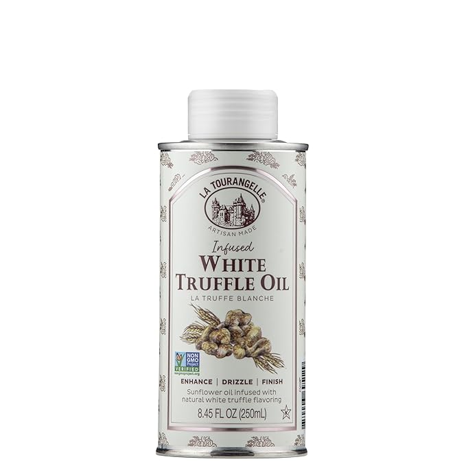 La Tourangelle, White Truffle Oil, Complex Gourmet Earthy Flavor for Drizzling over Pasta, Popcorn