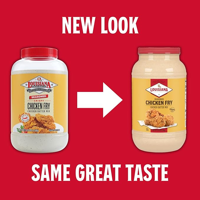 Louisiana Seasoned Chicken Fry Batter 1 Gallon - Crispy Southern Coating Mix for Fried Chicken