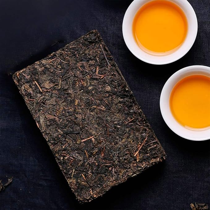 FullChea - 2022/2023 Fucha Tea Brick - Dark Tea Loose Leaf - Golden Flower Tea - Heicha From Hunan