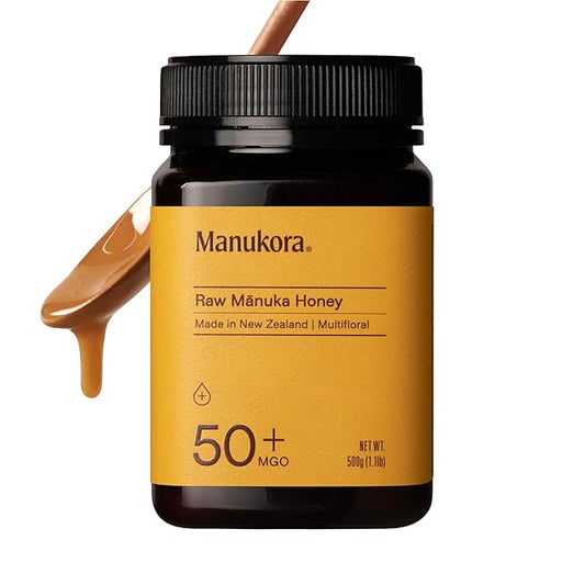 Manukora Raw Manuka Honey, MGO 50+, New Zealand Honey, Non-GMO, Traceable from Hive to Hand, Daily