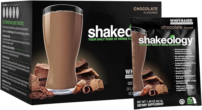 BODi Shakeology Whey-Based Protein Powder - Gluten-Free Superfood Shake with Vitamins & Minerals
