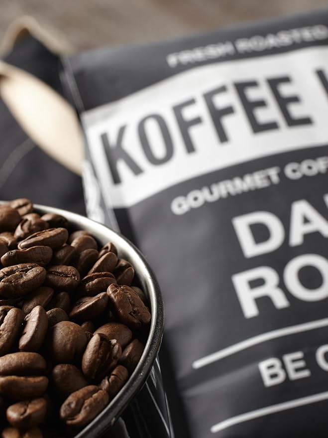 Koffee Kult Dark Roast Whole Bean Coffee 100% Arabica Coffee Beans, Gourmet Artisan Blend with