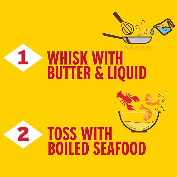 Louisiana Fish Fry Cajun Drip Chili Crush Butter Seasoning Mix - Seasoned Butter Sauce for Seafood
