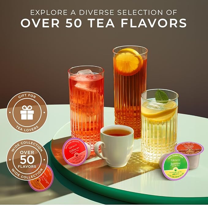 Gya Tea Co Hibiscus Tea Gift Set K-Cup Delivers Joy and Delight with Every Tart Sip - Tea Pod