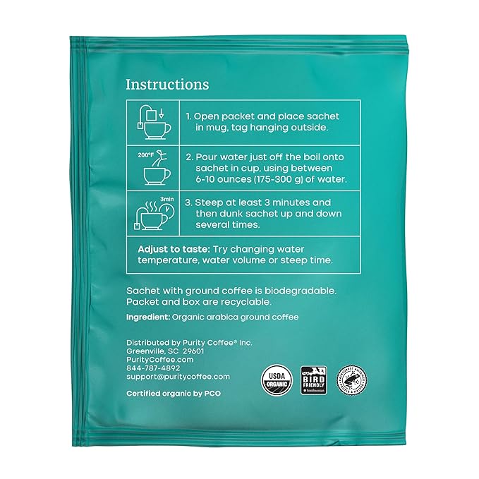 Purity Coffee FLOW Medium Roast Organic Coffee - USDA Certified Organic Specialty Grade Arabica