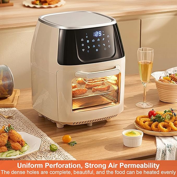 Air Fryer Liners Disposable Parchment Paper, Numola 100 Pcs Airfryer Sheets, 7 Inch White Non-stick