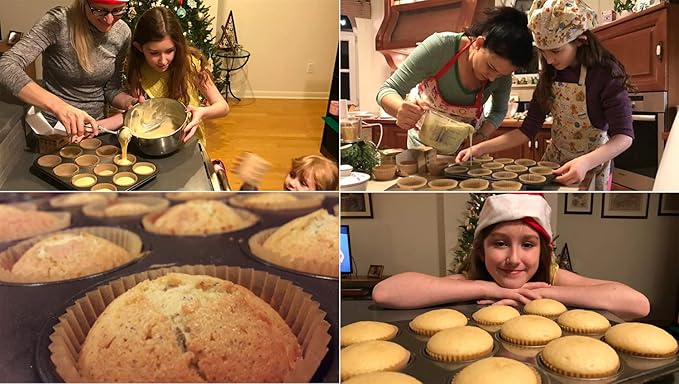 Gifbera Natural Odorless Cupcake Liners Standard Greaseproof Paper Muffin Baking Cups 200-Count
