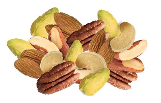 Farm Fresh Nuts DELUXE MIXED NUTS Roasted with the Healthy Himalayan Salt. - Oven Roasted without
