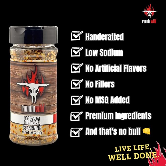 Gourmet Pizza Seasoning | Italian Seasoning Spice Blend | Low Sodium | No Artificial Flavors Added