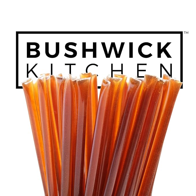 Bees Knees Salted Honey Sticks, 50 Sticks, 1 tsp Each, Wildflower Honey Straws Blended with Sea