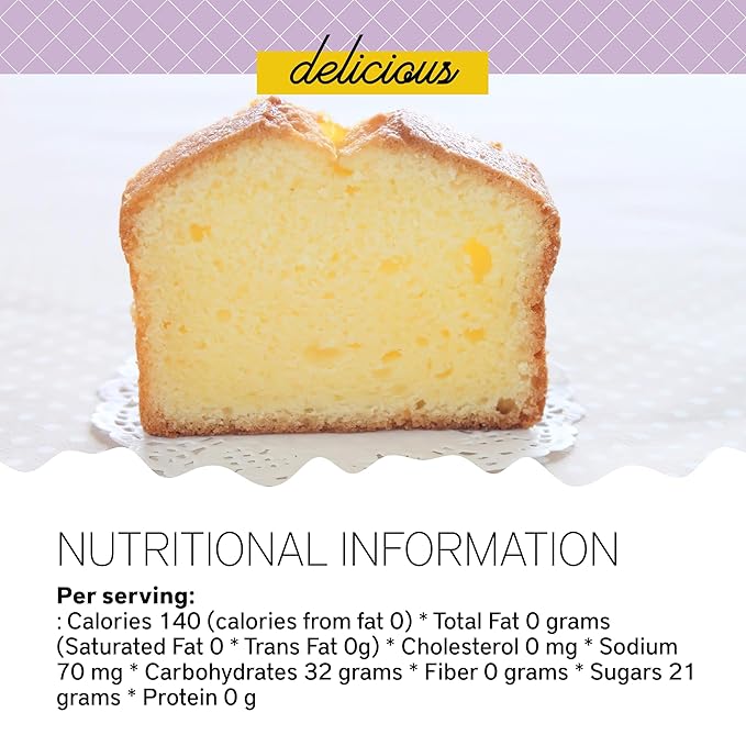Southern Living Orange Pound Cake Mix, Gourmet, Moist, Buttery & Sweet Flavor with Easy Glaze