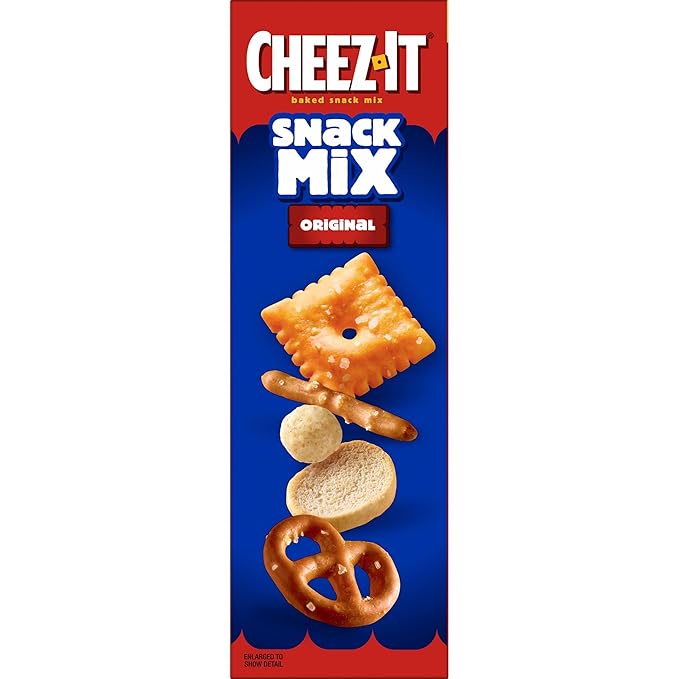 Cheez-It Snack Mix, Lunch Snacks, Family Size, Original, 17.8oz Box (1 Box)