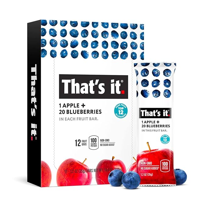 That's it. (48 Count) Variety Pack | Strawberry, Blueberry, Mango & Cherry flavors | 100% Natural
