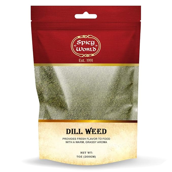 Spicy World Dill Weed 7 Ounce Bag | Perfect Seasoning and Spice for Salads and Soups