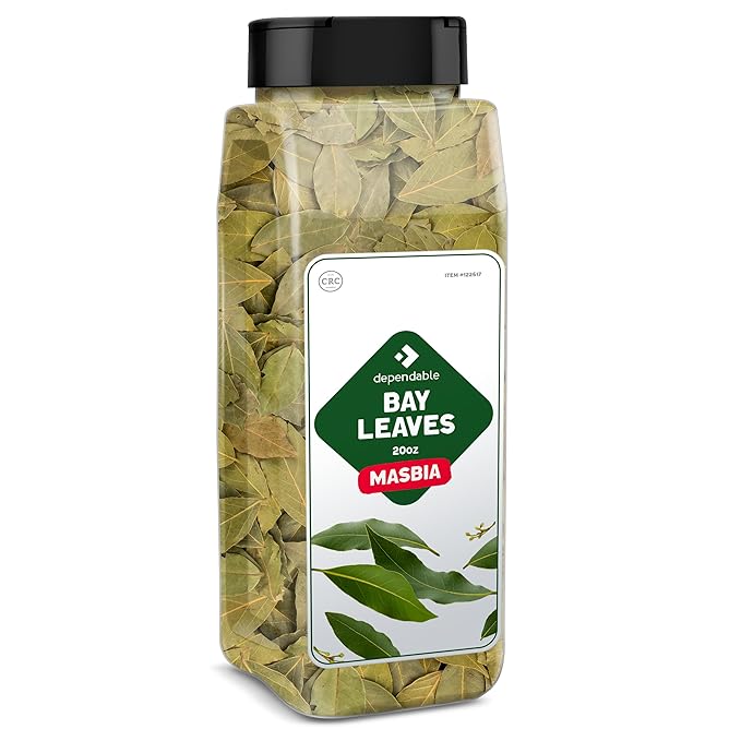 Dependable Foods Bay Leaves – 2 oz. Jar - 100% Natural, Non-GMO, Salt-Free | Kosher, Allergen-Free