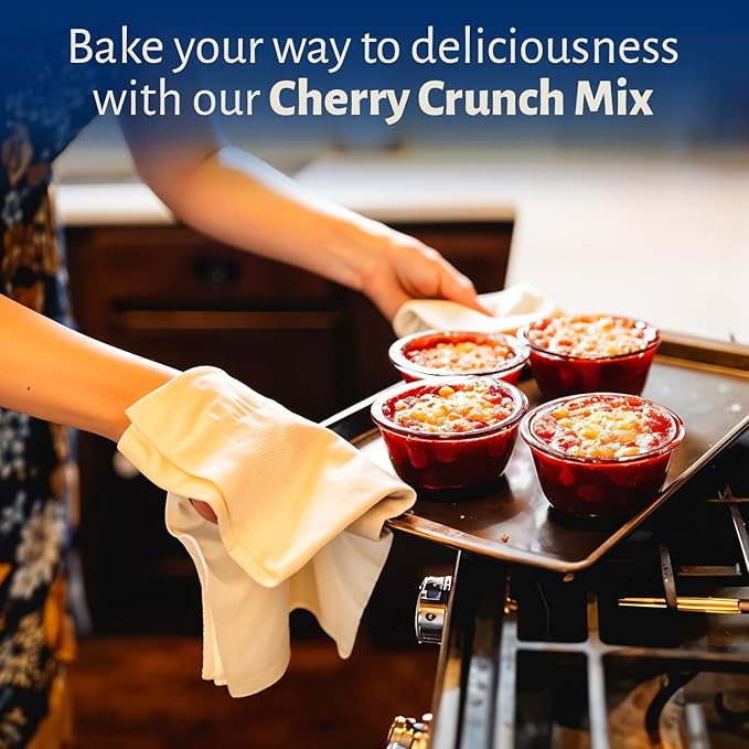 Calhoun Bend Mill Cherry Crunch Mix | Sweet and Crunchy Topping | Perfect for Deep Dish Desserts