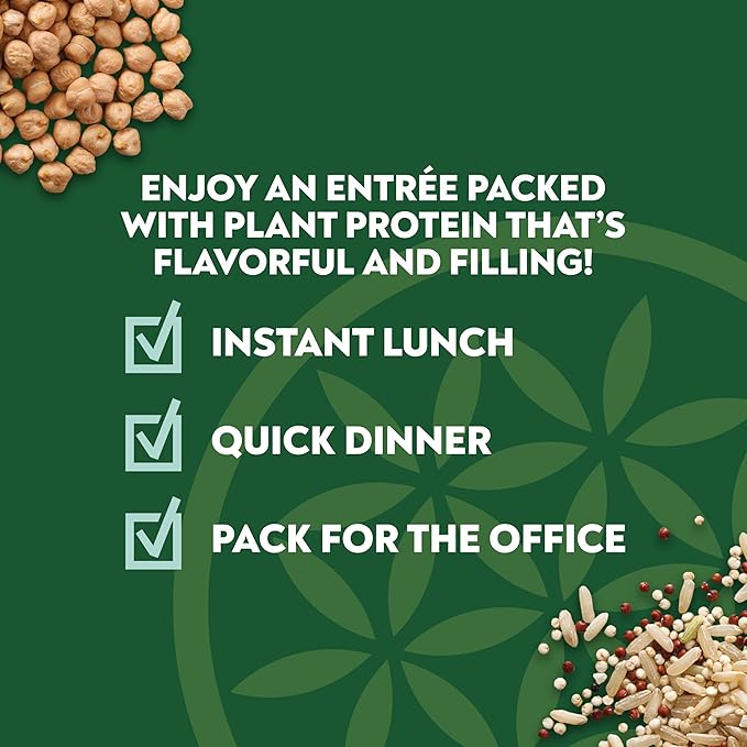 SEEDS OF CHANGE Organic Protein Bowl Garden Pesto, Prepared Entr챕e, Microwave in 90 Seconds, 9 oz
