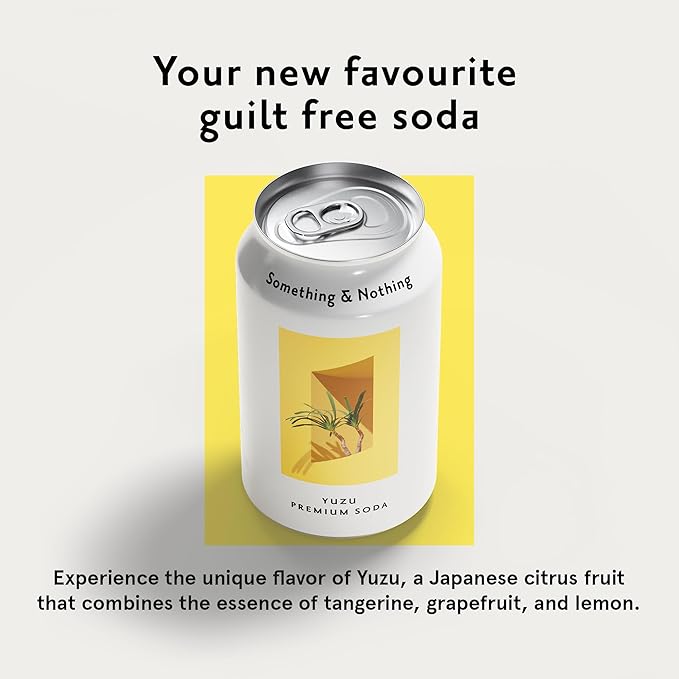 Something & Nothing Yuzu Flavoured Sparkling Water | Lightly Carbonated, Full Flavoured with Added