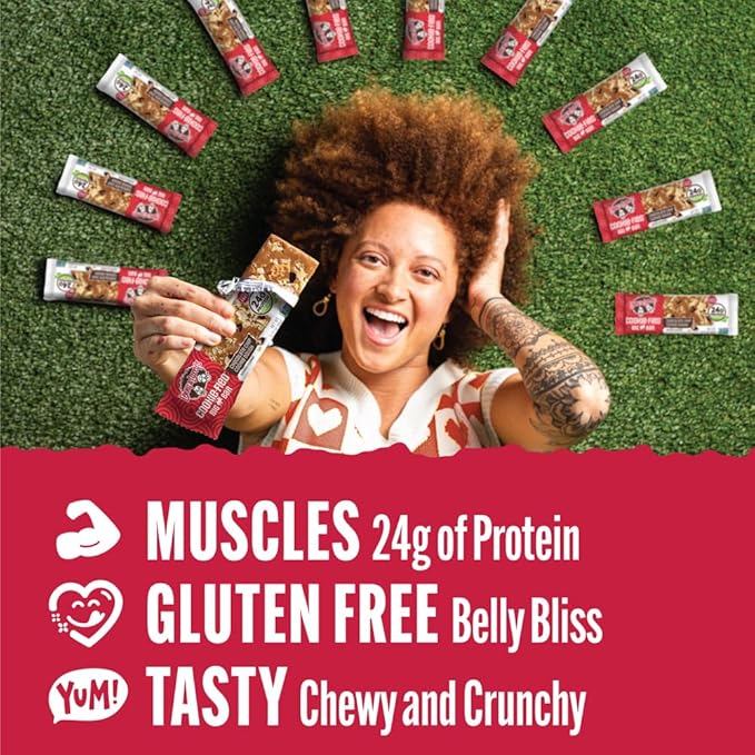 Lenny & Larry's Cookie-fied BIG BAR ??Chocolate Chip Cookie Dough Vegan Protein Bars 12x90g