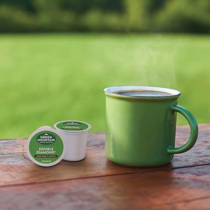 Green Mountain Coffee Roasters Double Diamond Keurig Single-Serve K-Cup pods, Dark Roast Coffee, 72