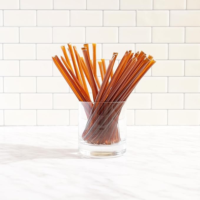 Bees Knees Meyer Lemon Honey Sticks, 50 Sticks, 1tsp Each, Wildflower Honey Straws Infused with a