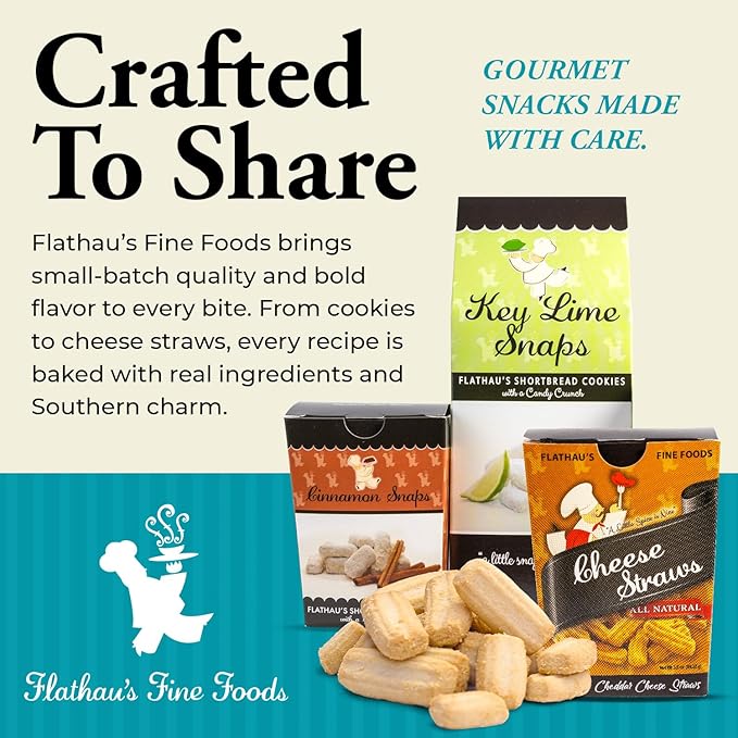 Flathau's Fine Foods, Gourmet Shortbread Cookies, Handcrafted All Natural Artisan Bites