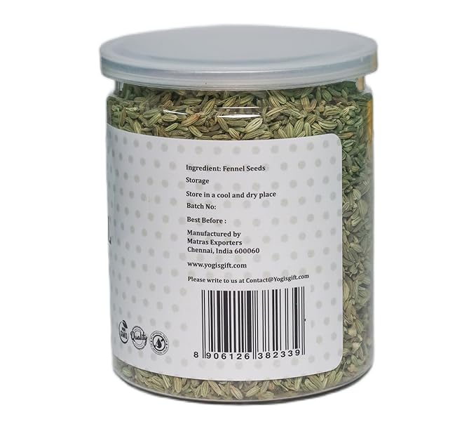 Fennel Seeds 8oz, 100% Pure & Natural Whole Fennel, Premium Quality Spice for Cooking & Tea, Fresh