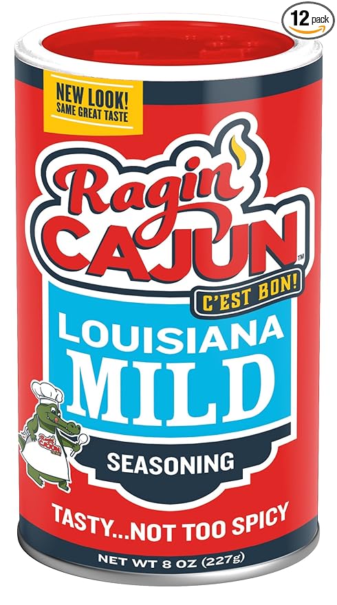 All Purpose Cajun Seasoning Mild 8 oz Ragin' Cajun (Pack of 12)