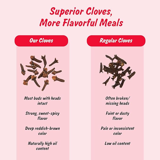 Spice Profile USDA Organic Whole Cloves, Lab Tested, Resealable 3.5 oz Pouch, Laung, Clavos de Olor