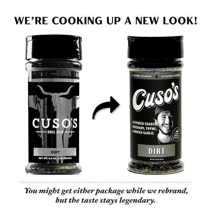 Cuso’s Dirt® BBQ Seasoning - Dirt Rub - Bold Steak & Brisket Seasoning for Smoking - Dry Rub for
