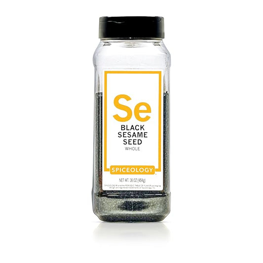 Spiceology ??Black Sesame Seeds ??Bold, Nutty & Earthy Flavor ??Perfect for Asian Cuisine, Baking