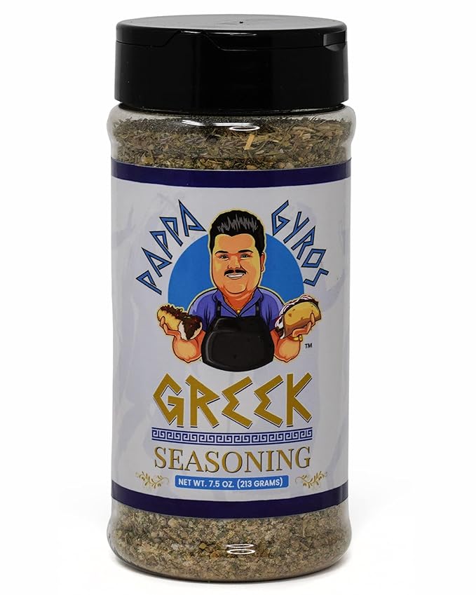 Pappa Gyros All Purpose Greek Seasoning Blend No MSG | Large Shaker 7.5 Oz | Authentic