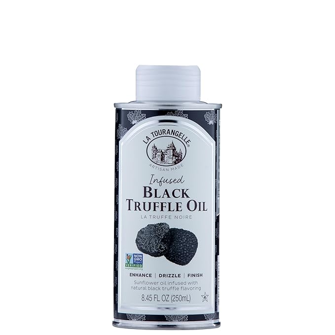 La Tourangelle, Black Truffle Oil, Complex Gourmet Earthy Flavor for Drizzling over Pasta, Popcorn