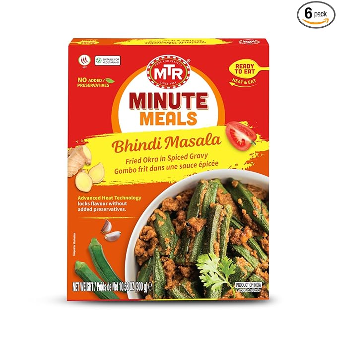 MTR - Bhindi Masala - Fried Okra in Spiced Gravy - Authentic Indian Ready To Eat Meal