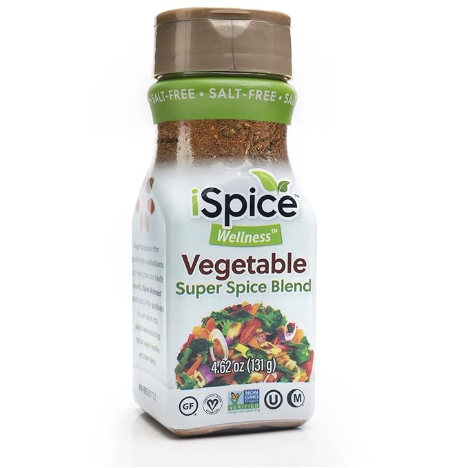 iSpice Salt Free Seasoning,100% Sodium Free Beef, Chicken, Meat Sauce, Pork, Vegetable, Salad and