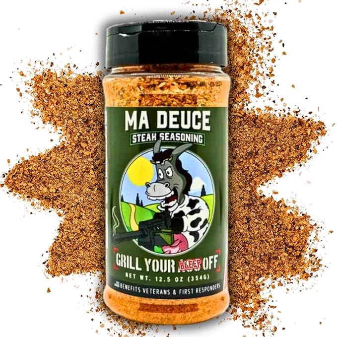 GYAO Ma Deuce Steak Seasoning – 12.5oz Large Granulated Steak Seasoning – MSG & Gluten Free – USA